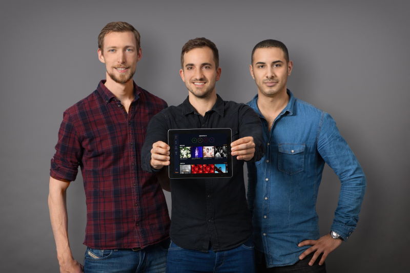 flowkey 三名創始人,左起: Alexander Heesing, Jonas Gößling, Ahmed Hassan